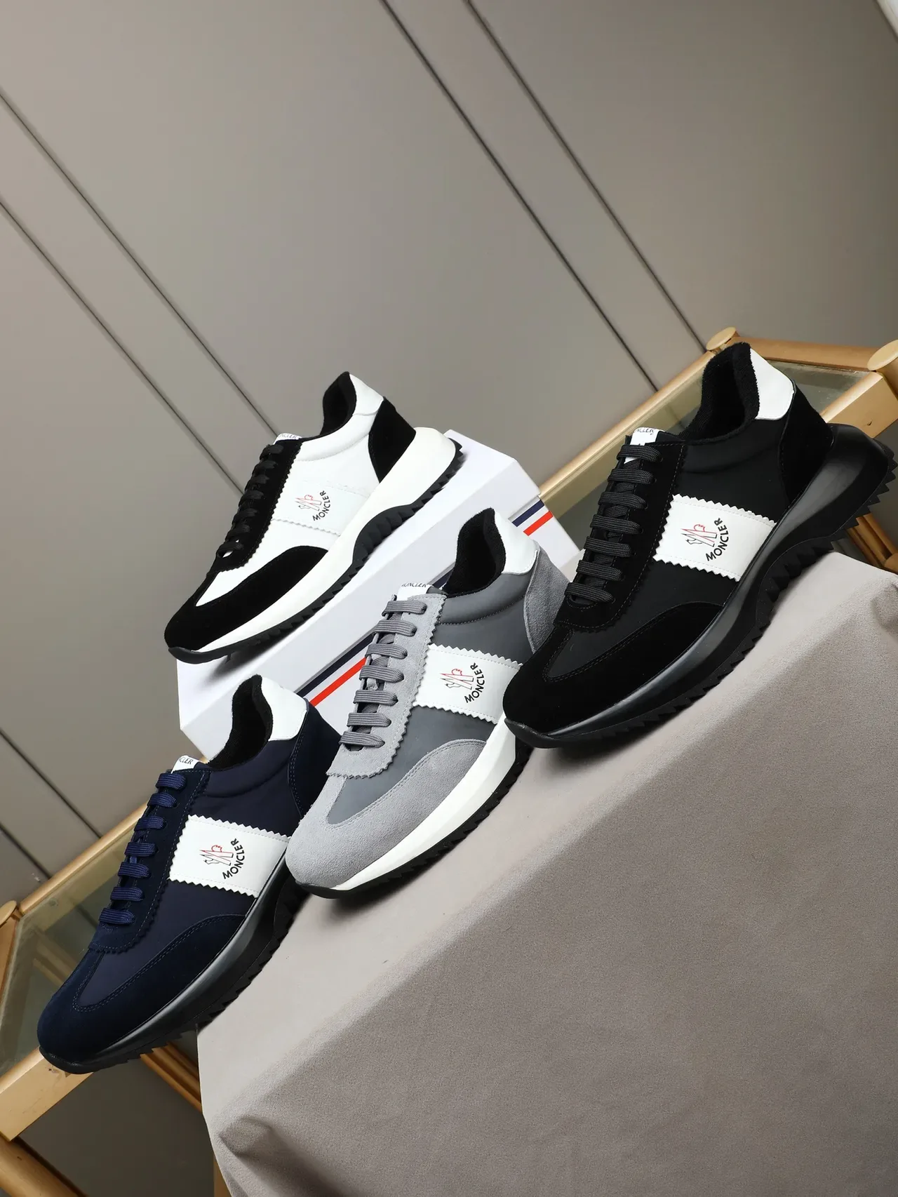 Moncler Lifestyle Sneaker Gray White Black Chunky Sneakers 2