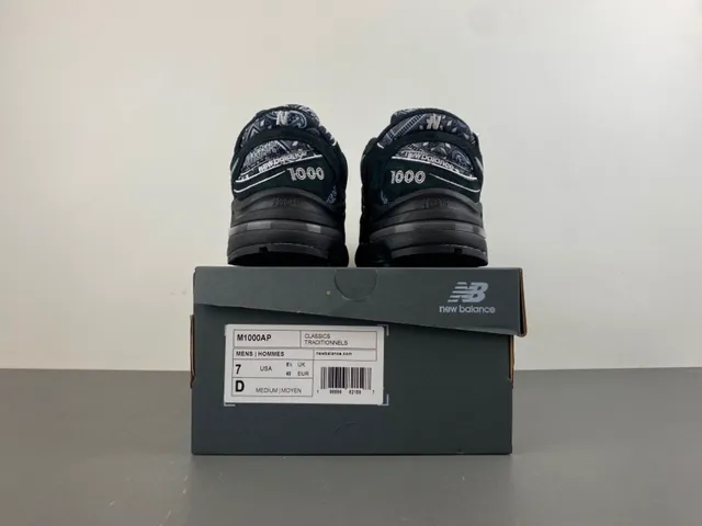 New Balance 1000 Noir Paisley Print chaussures lifestyle 17