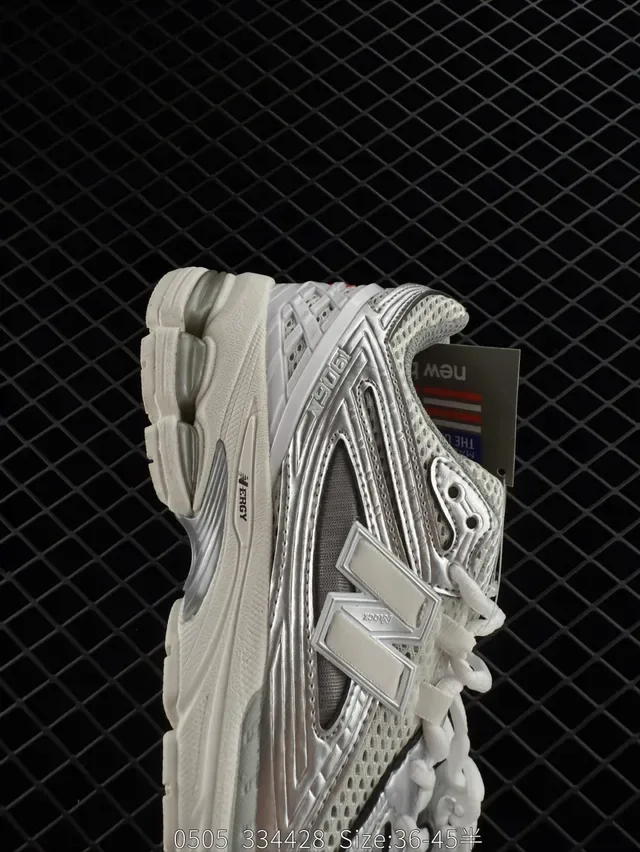 New Balance 1906R أحذية رياضية أسلوب حياة شبكية فضية معدنية 5