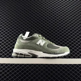 New Balance 2002R Olive Green Suede and Mesh Lifestyle Sneakers