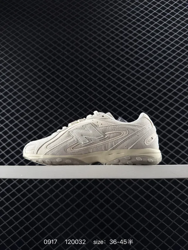 New Balance 2041 米色 复古跑者 轮廓 单色 麂皮网面鞋面 生活方式运动鞋 5