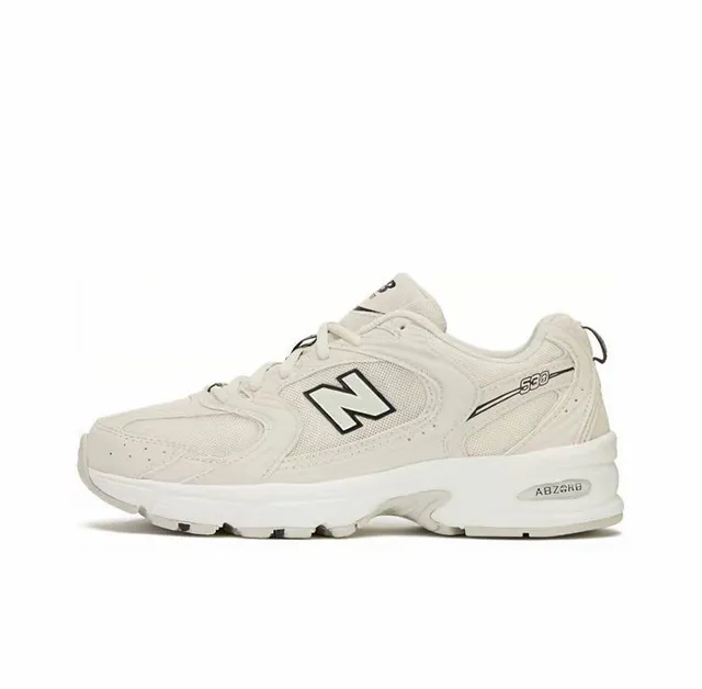 New Balance 580 Beige Noir médiomoule stratifié tige synthétique/maille sneakers à semelles épaisses 6