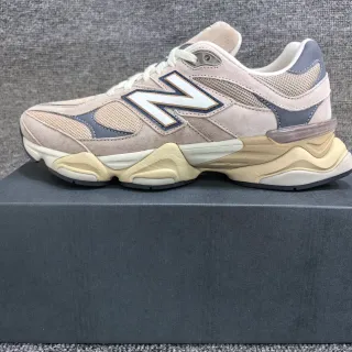 New Balance 9060 Beige Gray Chunky Sneakers