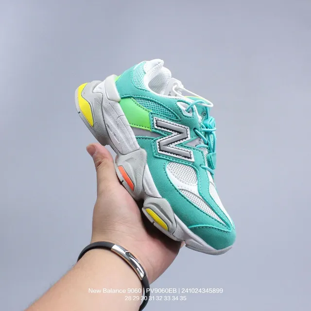 New Balance 9060 bege cinza marinho tênis chunky 5