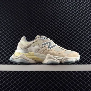 New Balance 9060 Beige Yellow Chunky Sneakers