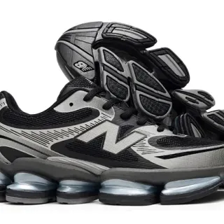 New Balance 9060 Black Gray Light Blue Lifestyle Sneakers