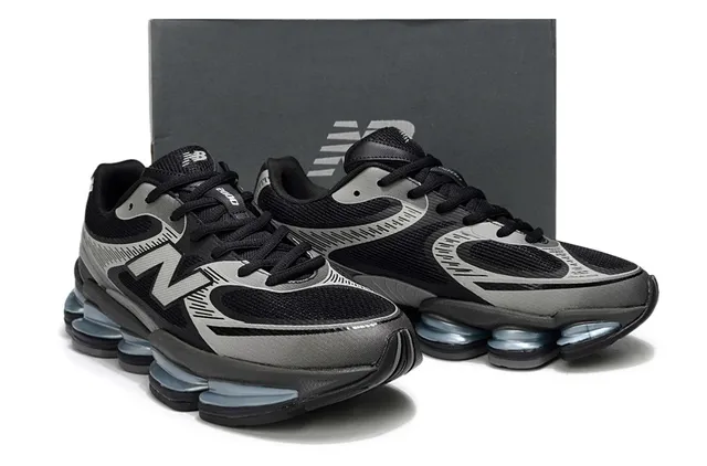 New Balance 9060 Preto Cinza Azul Claro Tênis Lifestyle 5