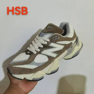 New Balance 9060 أحذية رياضية بني وأبيض كاجوال