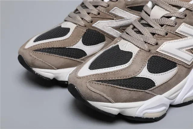 New Balance 9060 تويب و أبيض حذاء ستايل حياة رياضي 4