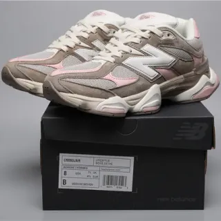 New Balance بني وردي سيليويت شبكة طبقية و علي سويد حذاء رياضي كونكي