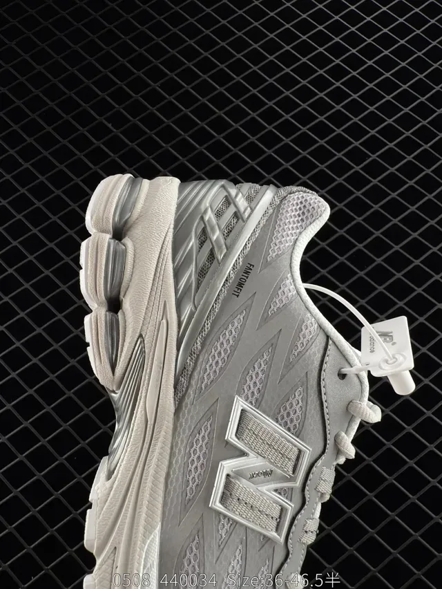 New Balance FANTOMFIT حذاء أسلوب حياة شبكي رمادي 5