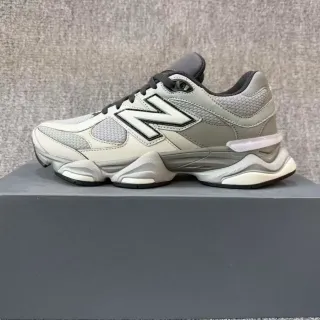 New Balance Gray White Multi-Layered Midsole Mesh And Synthetic Overlay Upper Chunky Sneakers