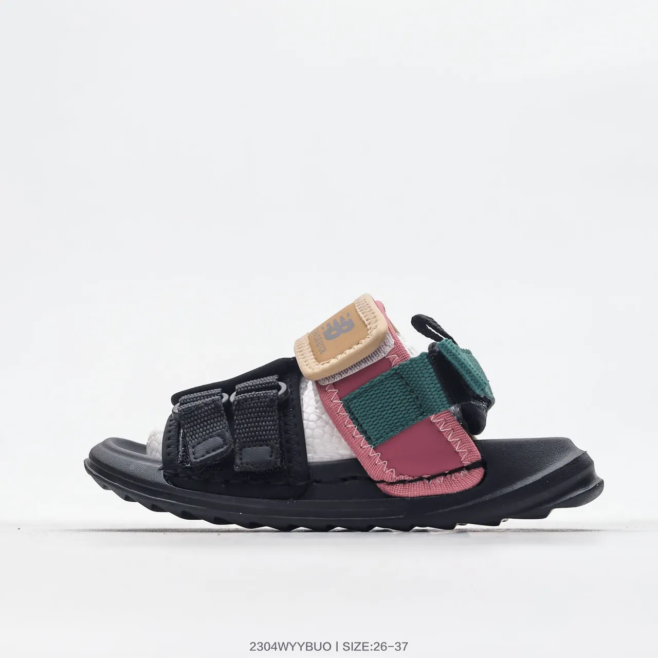 New Balance Sandales roses multicolores multi-sangles ajustables avec boucle 14