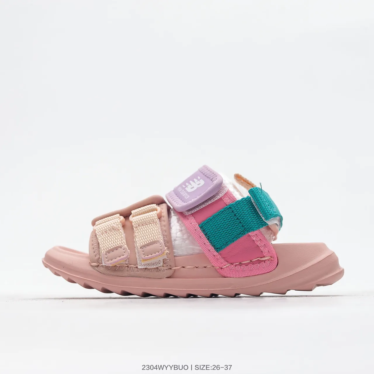 New Balance Sandales roses multicolores multi-sangles ajustables avec boucle 18