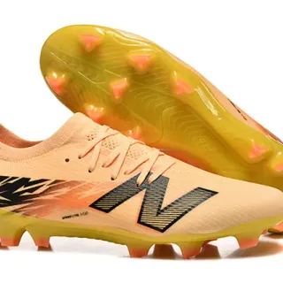 New Balance SPEED CTRL Peach Yellow Black Firm-Ground Chaussures de football