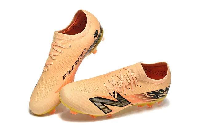 New Balance SPEED CTRL Peach Yellow Black Firm-Ground Chaussures de football 3