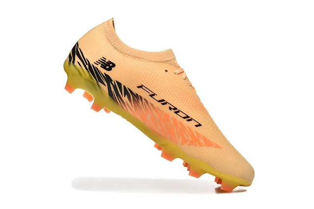 New Balance SPEED CTRL Peach Yellow Black Firm-Ground Chaussures de football 4