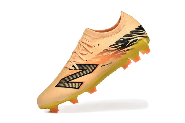New Balance SPEED CTRL Peach Yellow Black Firm-Ground Chaussures de football 5