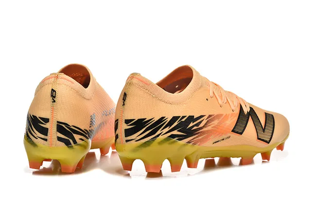 New Balance SPEED CTRL Peach Yellow Black Firm-Ground Chaussures de football 6