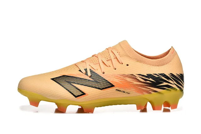 New Balance SPEED CTRL Peach Yellow Black Firm-Ground Chaussures de football 11