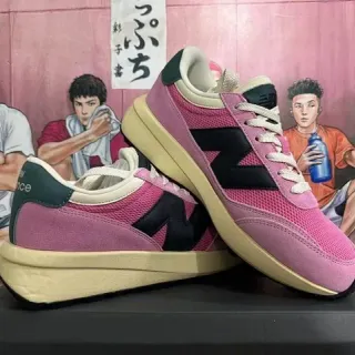 New Balance U370 Pink Black Retro Runner Lifestyle Sneakers
