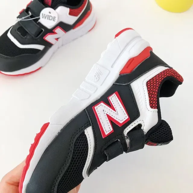 New Balance Amarelo Vermelho Low-Top Velcro Strap Closure Lifestyle Sneakers 10