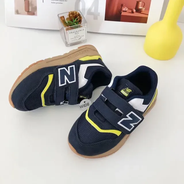New Balance Amarelo Vermelho Low-Top Velcro Strap Closure Lifestyle Sneakers 11
