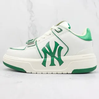 New Era White Green Platform Sole Bold Side Logo Lifestyle Sneakers