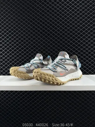 Nike ACG Mountain Fly Low Beige Grid Mesh Lifestyle Sneakers 2