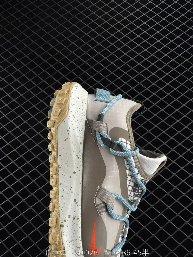 Nike ACG Mountain Fly Low Beige Grid Mesh Lifestyle Sneakers 4