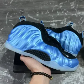 Nike Air Foamposite One Metallic Blue Black Lifestyle Sneakers