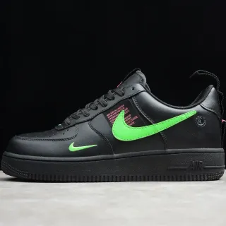 Nike Air Force 1 কালো এবং নিয়ন সবুজ লাইফস্টাইল স্নিকার