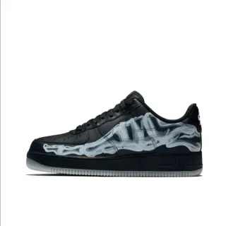Nike Air Force 1 Black Skeletal Graphic Lifestyle Sneakers