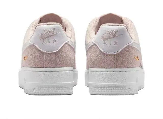Nike Air Force 1 Dusty Pink Suede Lifestyle Sneakers 3