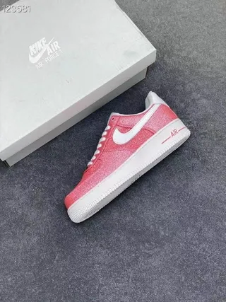 Nike Air Force 1 Glitter Pink Lifestyle Sneakers 7