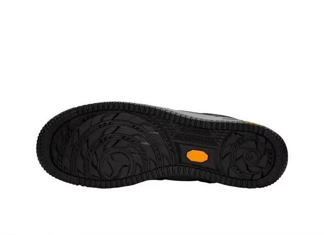 Nike Air Force 1 Grid Texturé Noir Gris Chaussures Lifestyle 2
