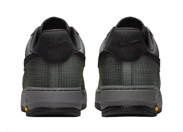 Nike Air Force 1 Grid Texturé Noir Gris Chaussures Lifestyle 3