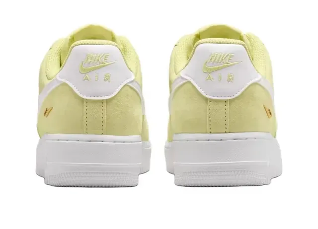 Nike Air Force 1 Lime Yellow Suede Lifestyle Sneakers 3