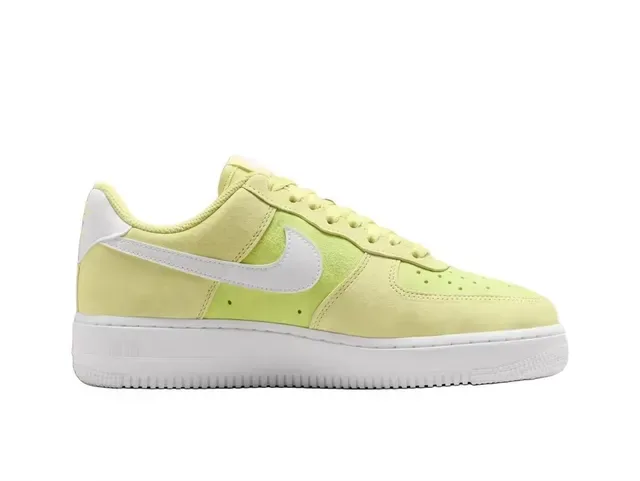 Nike Air Force 1 Lime Yellow Suede Lifestyle Sneakers 6
