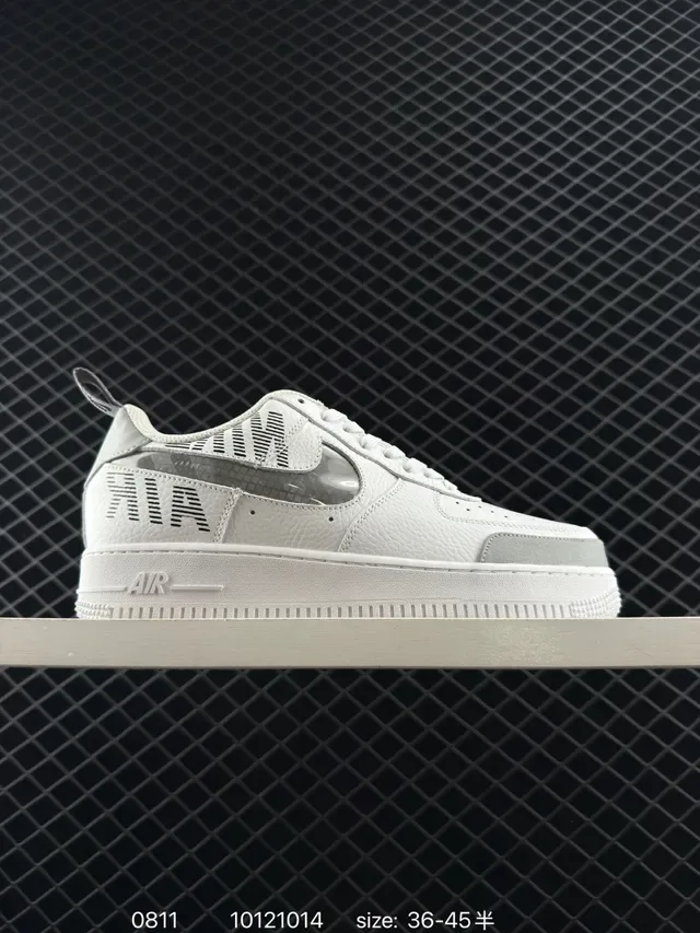 Nike Air Force 1 Off-White Teal Orange Lifestyle Sneakers 4