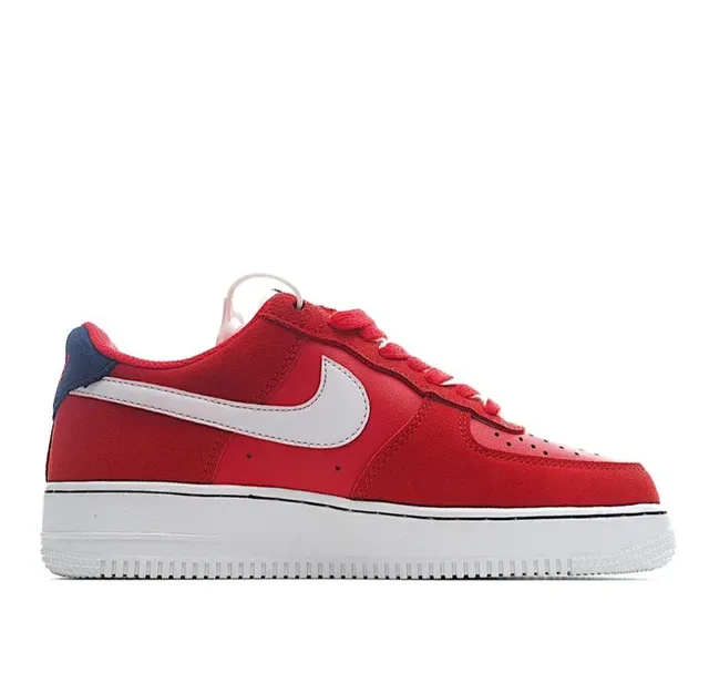 Nike Air Force 1 Red Navy White Lifestyle Sneakers 3