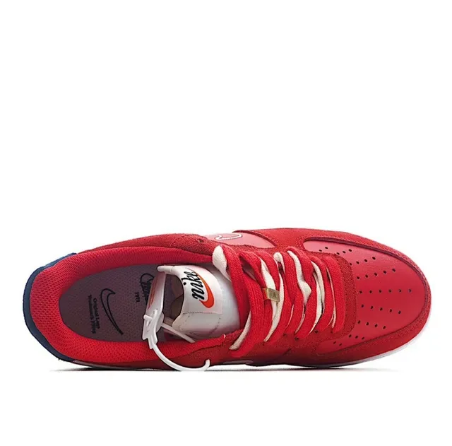 Nike Air Force 1 Red Navy White Lifestyle Sneakers 4