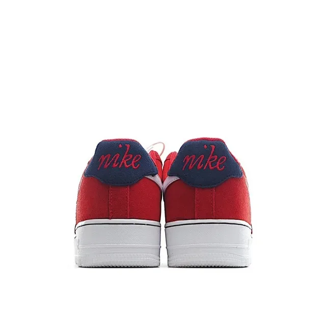 Nike Air Force 1 Red Navy White Lifestyle Sneakers 5