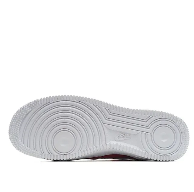 Nike Air Force 1 Red Navy White Lifestyle Sneakers 6