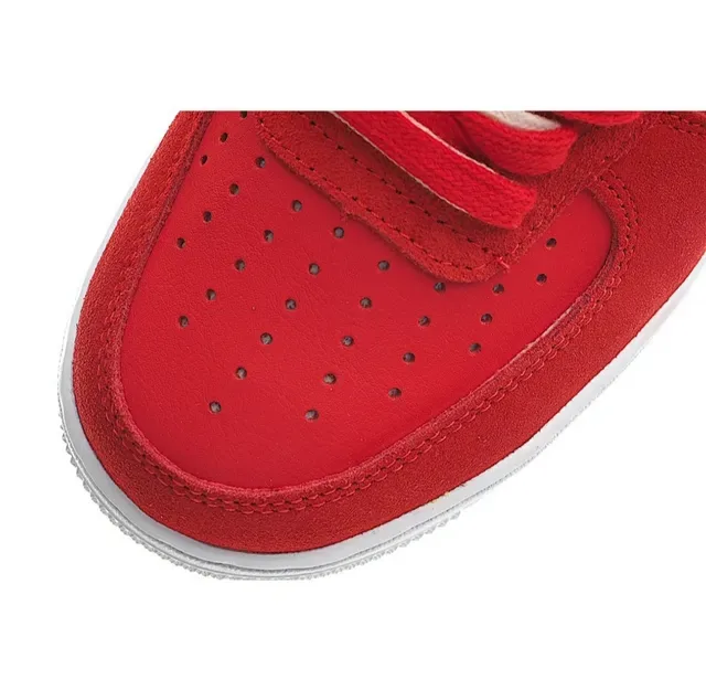 Nike Air Force 1 Red Navy White Lifestyle Sneakers 7