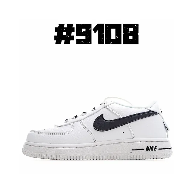 Nike Air Force 1 White Black Gum Yellow Lace Lifestyle Sneakers 14