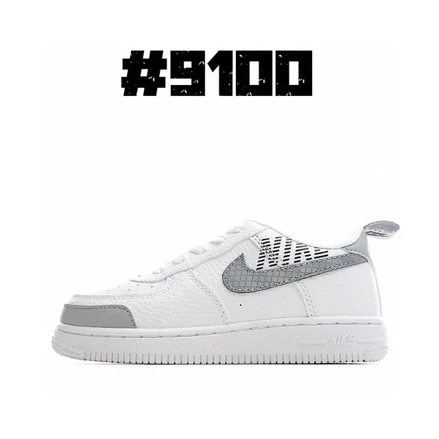 Nike Air Force 1 White Black Gum Yellow Lace Lifestyle Sneakers 17