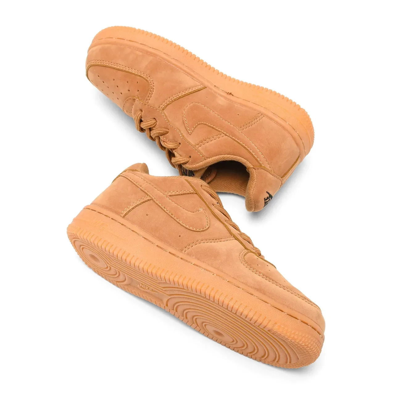 Nike Air Force 1 White Blue Low-Top Perforated Toe Box Lifestyle Sneakers 23