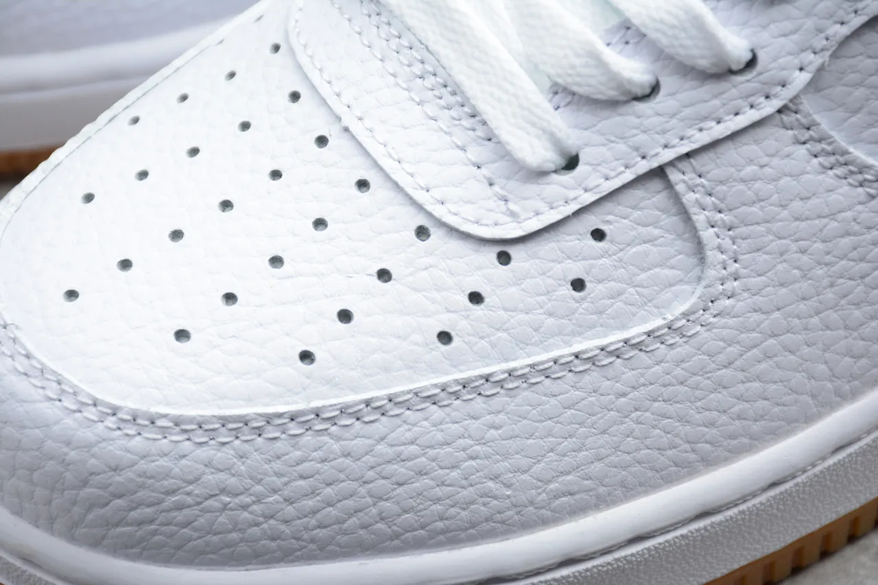 Nike Air Force 1 White Navy Gum Lifestyle Sneakers 10