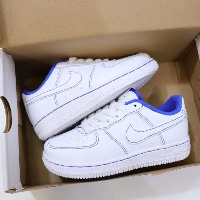 Nike Air Force 1 White Red Lifestyle Sneakers 4